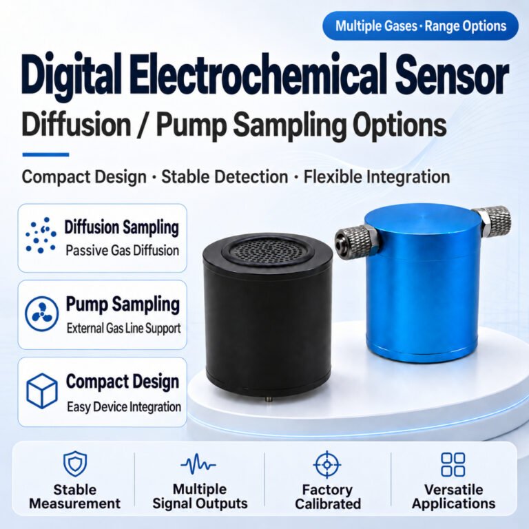 industrial gas sensor module, 4 20ma rs485 digital electrochemical gas detection sensor
